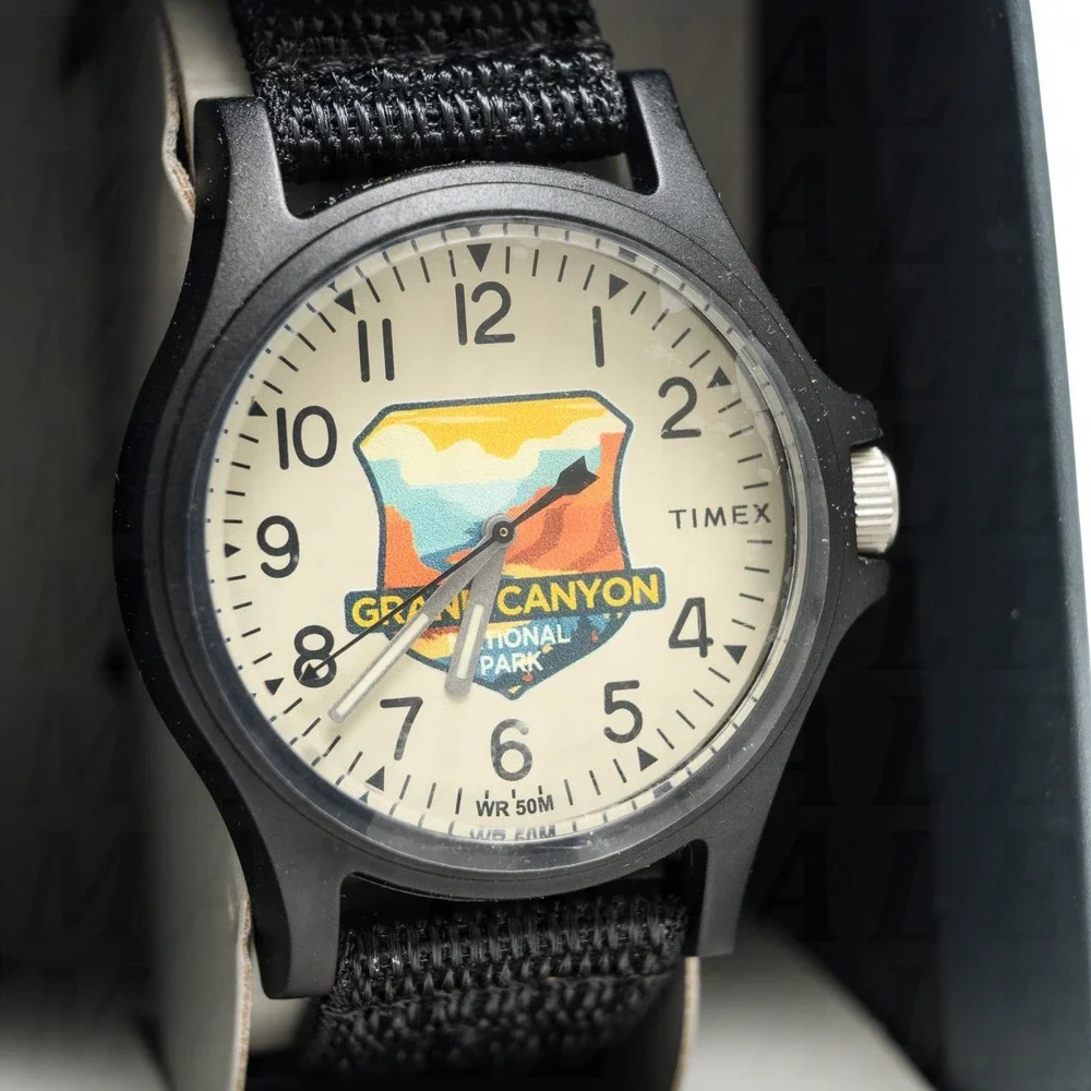 Timex Grand Canyon National Park 40mm Watch w/ Black Strap Unisex Wristwatch NIB